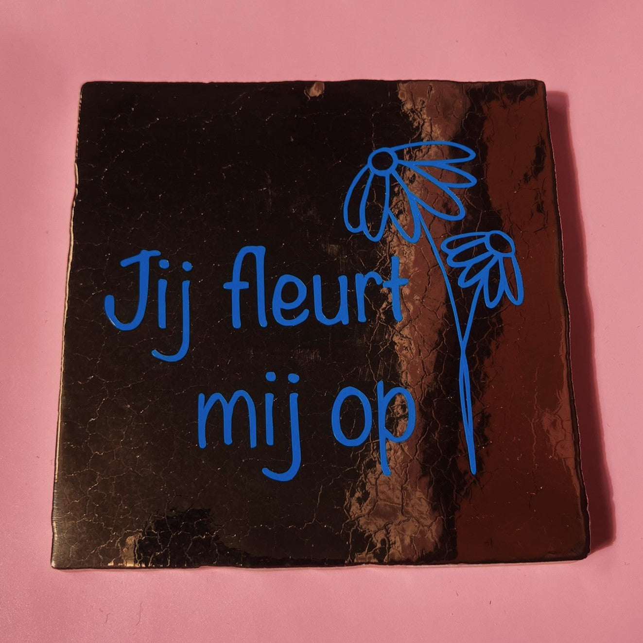 Tegeltje jij fleurt mij op