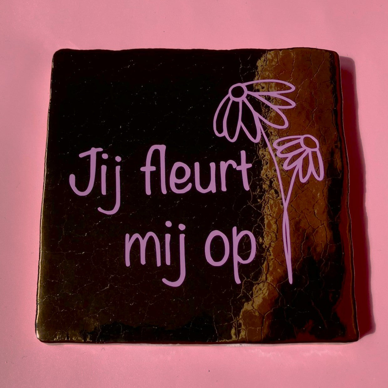 Tegeltje jij fleurt mij op