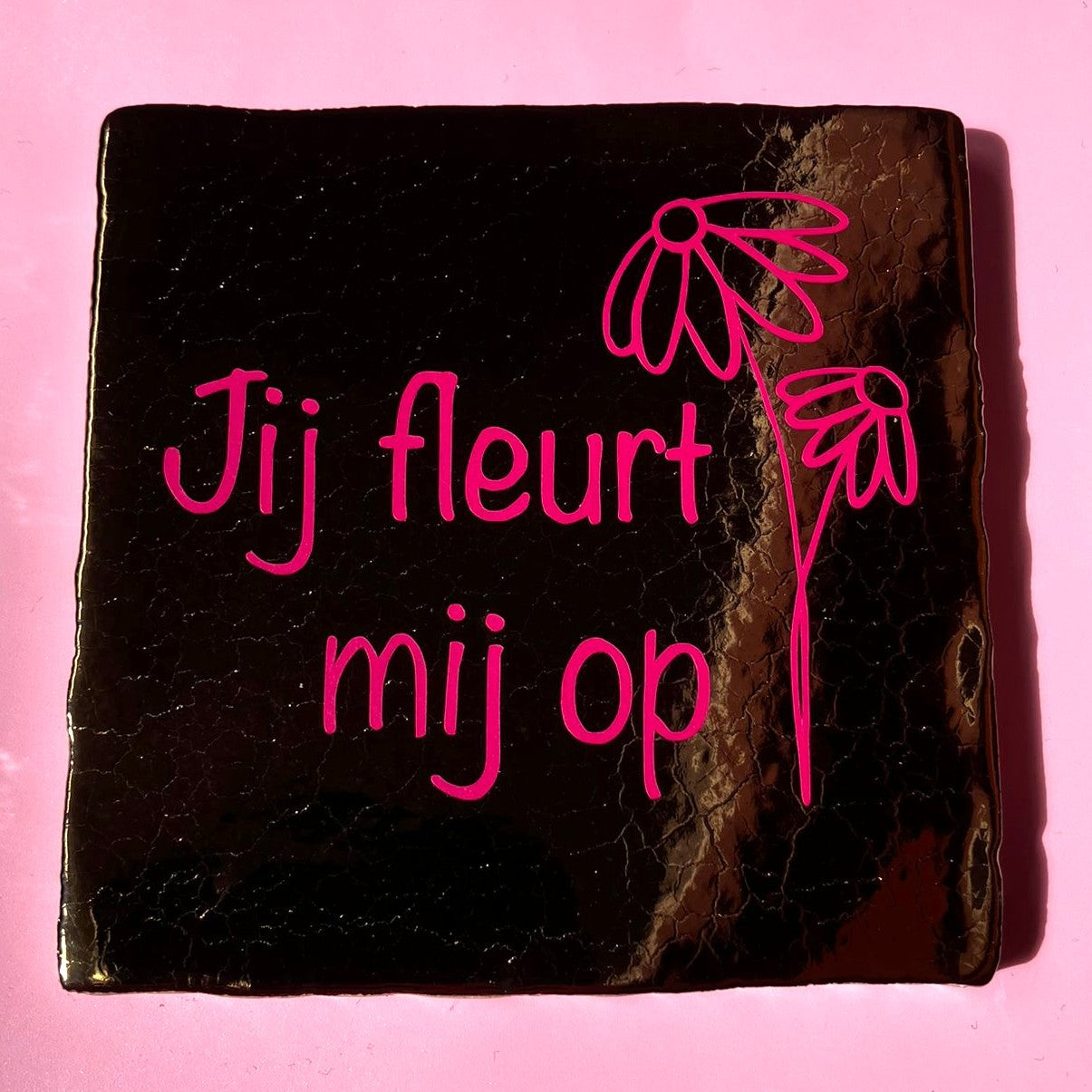 Tegeltje jij fleurt mij op